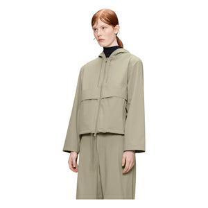 Rains - Suva Hardshell Short Drawstring Jacket W3 | Beige