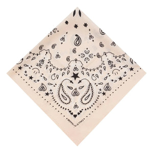 Call it by your name - Large Silk Bandana | Ecru