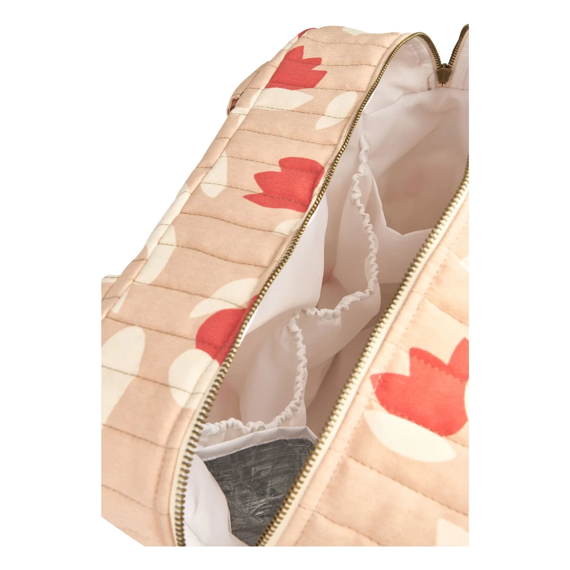 Nobodinoz - Hyde Park Tulip Waterproof Diaper Bag | Red