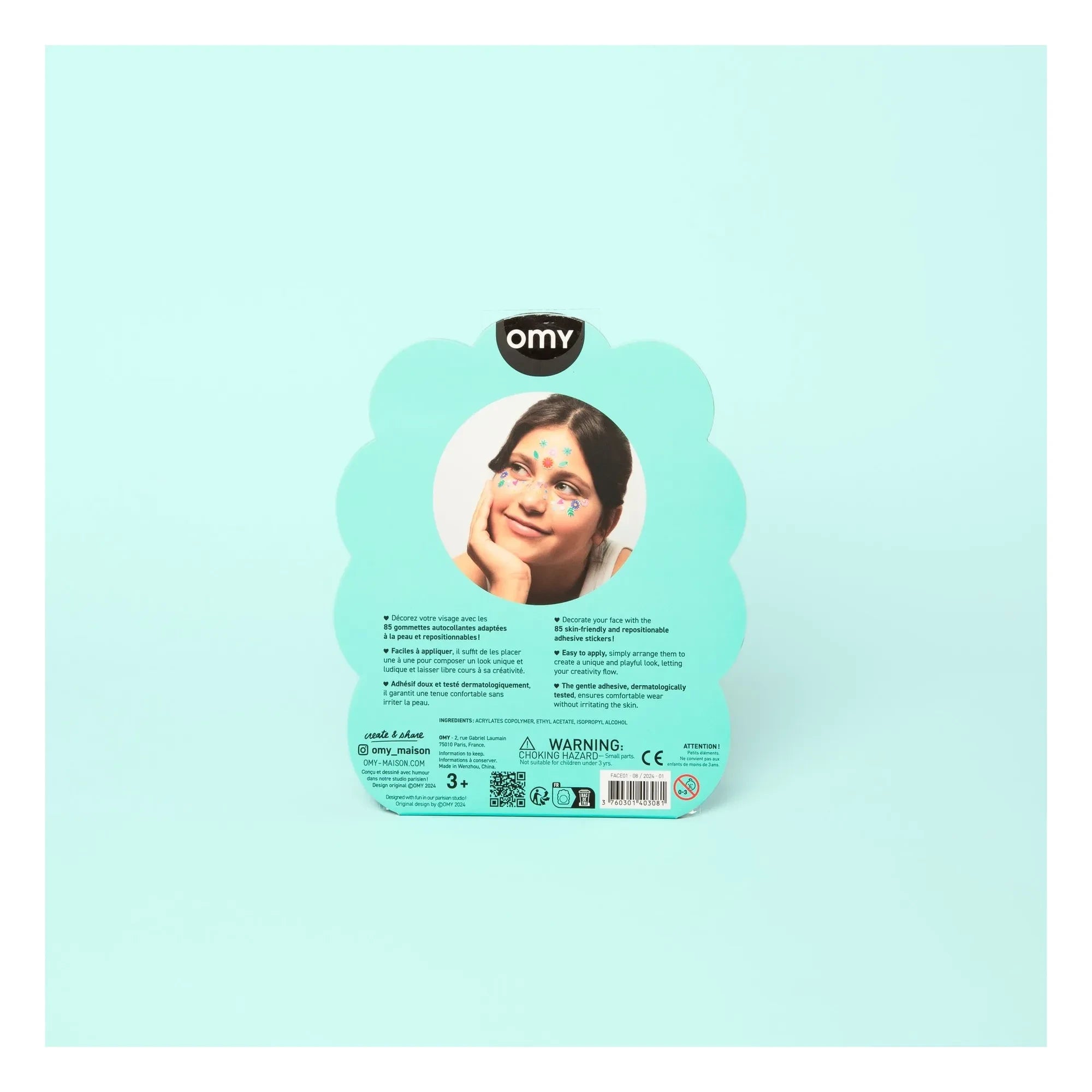 Omy - Çiçek yüz çıkartmaları