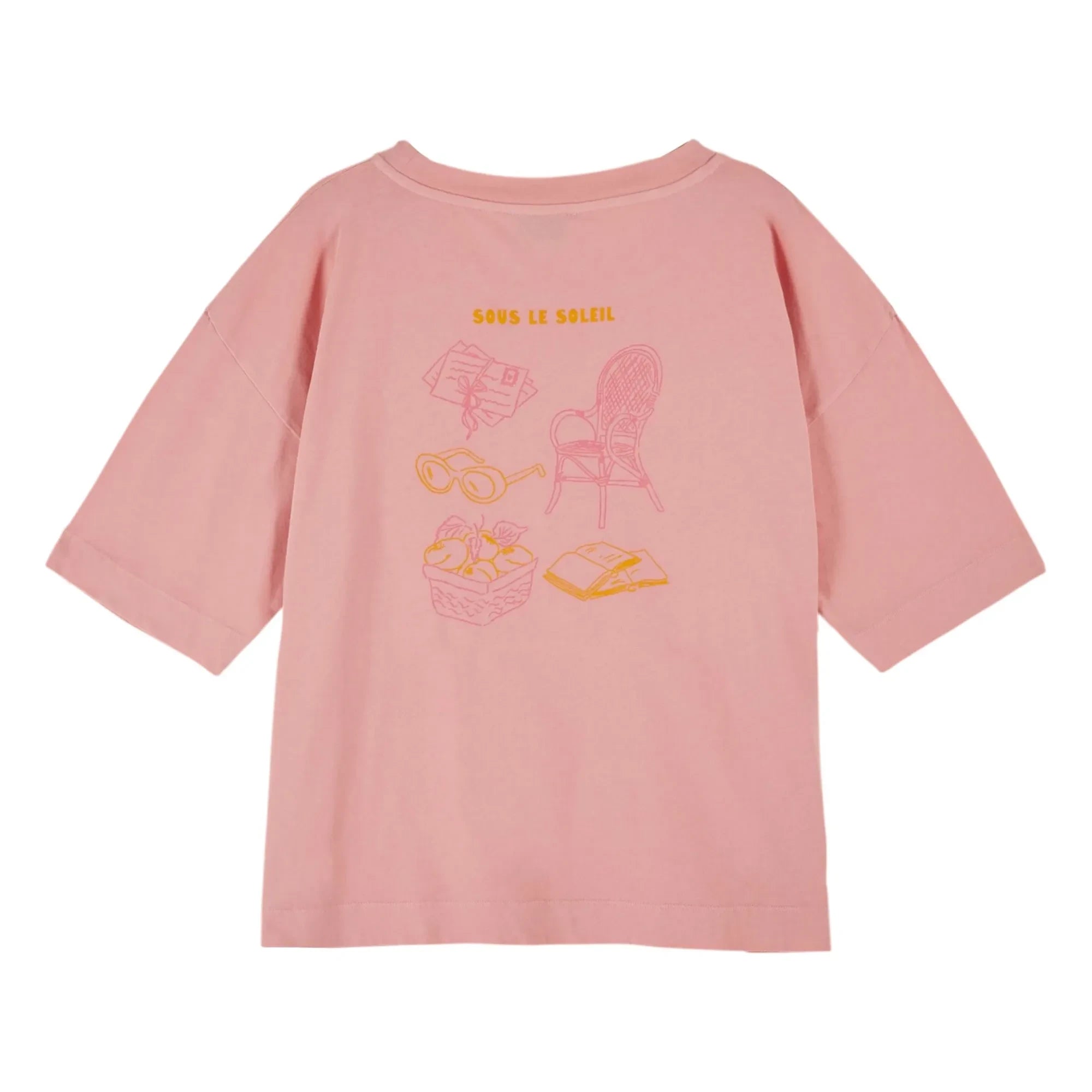Emile et Ida - Soleil organik pamuklu T-shirt | Pembe