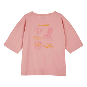 Emile et Ida - Soleil organik pamuklu T-shirt | Pembe