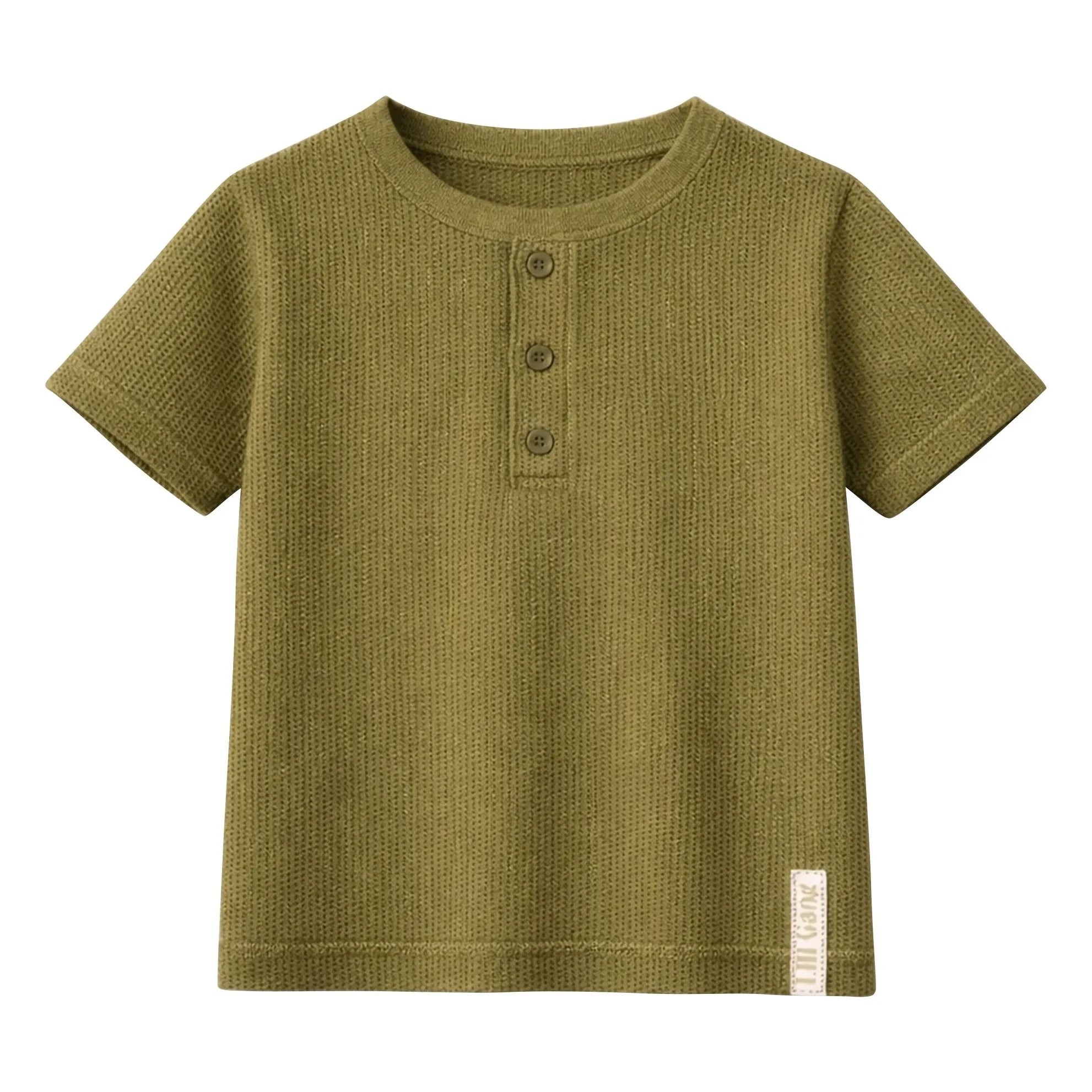 Lililotte - Jersey T-shirt Téo Organic Cotton | Olives