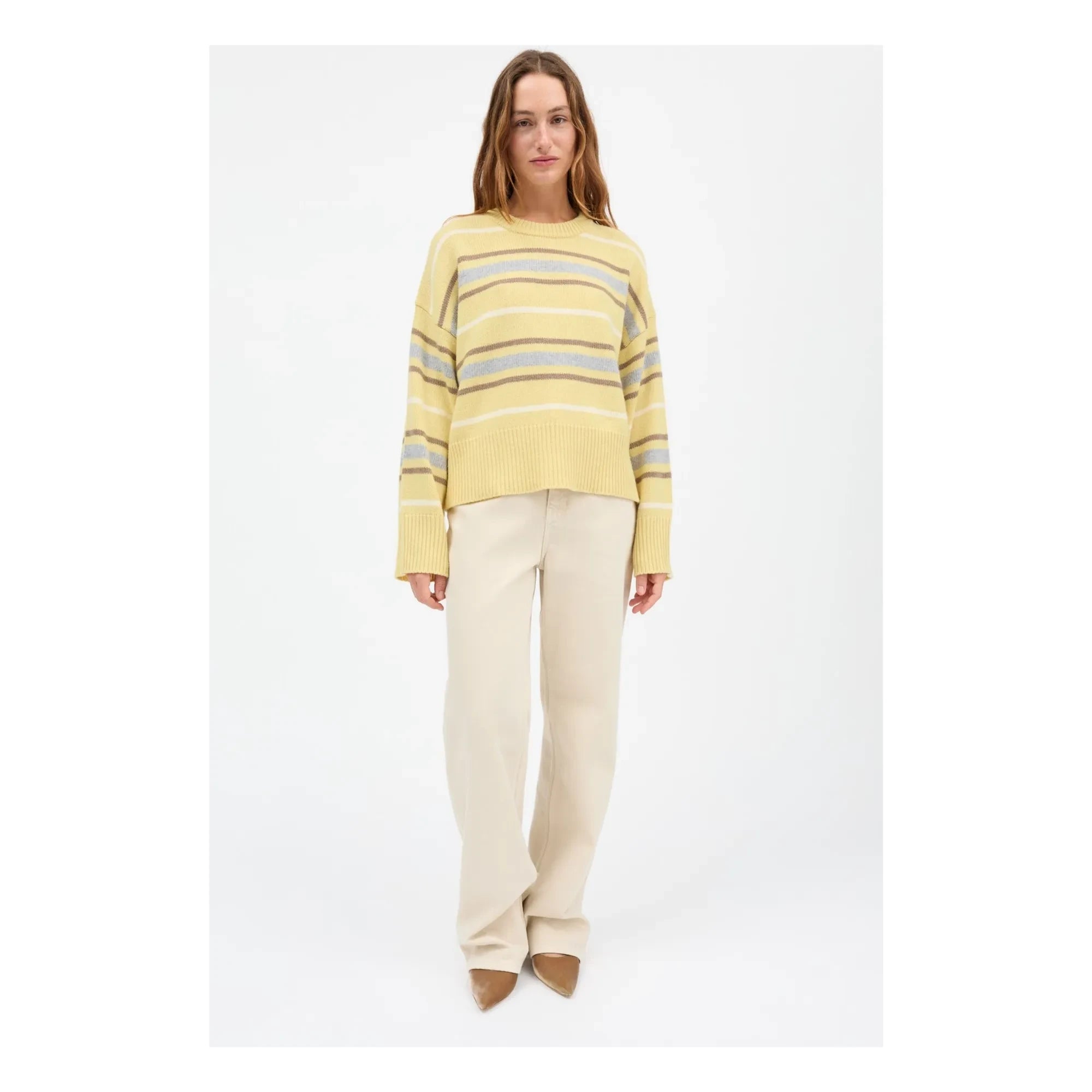 Skall Studio - Cannes Merino Yün Kazak | Sarı
