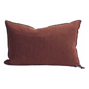 Maison de Vacances - Vice Versa Washed Linen Crepe Pillow | Clay