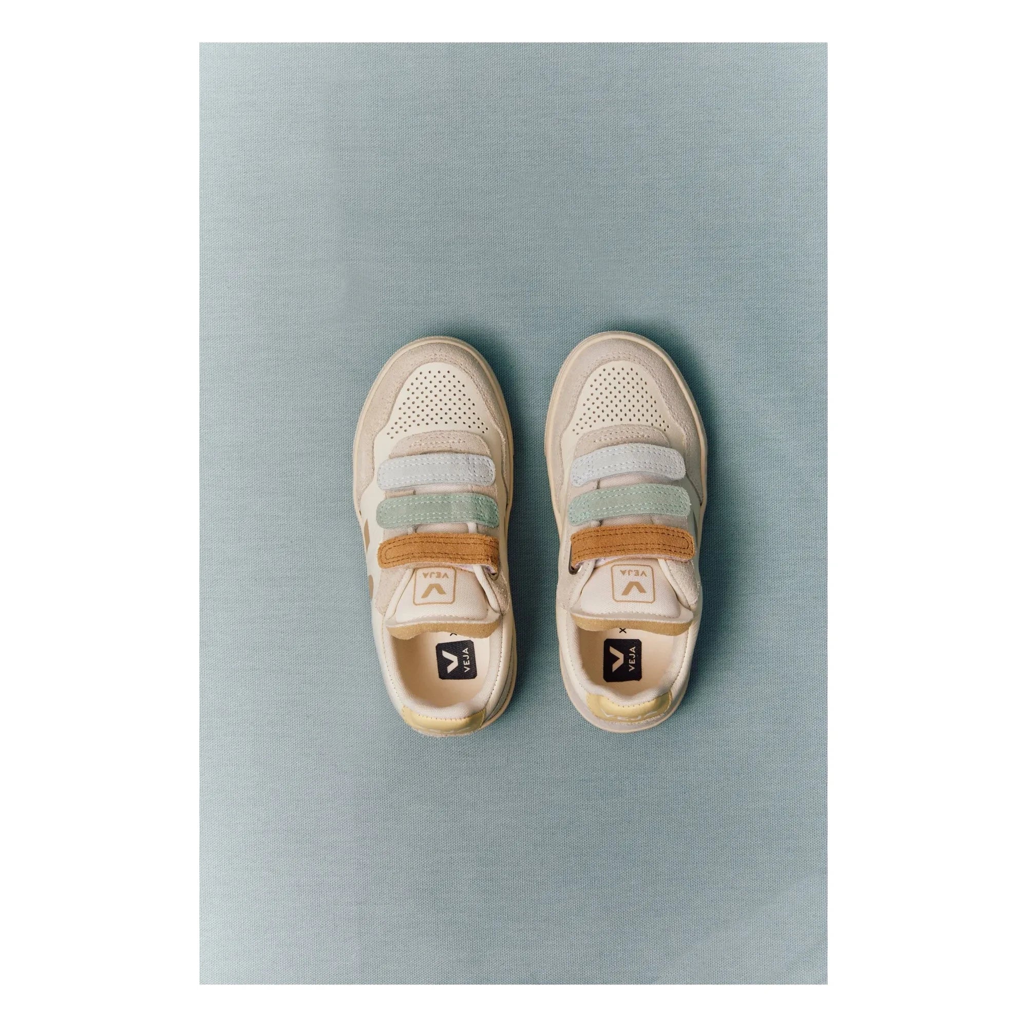 Veja - Veja x Bonpoint Small V-90 Deri O.T. Scratch Spor Ayakkabı | Gri