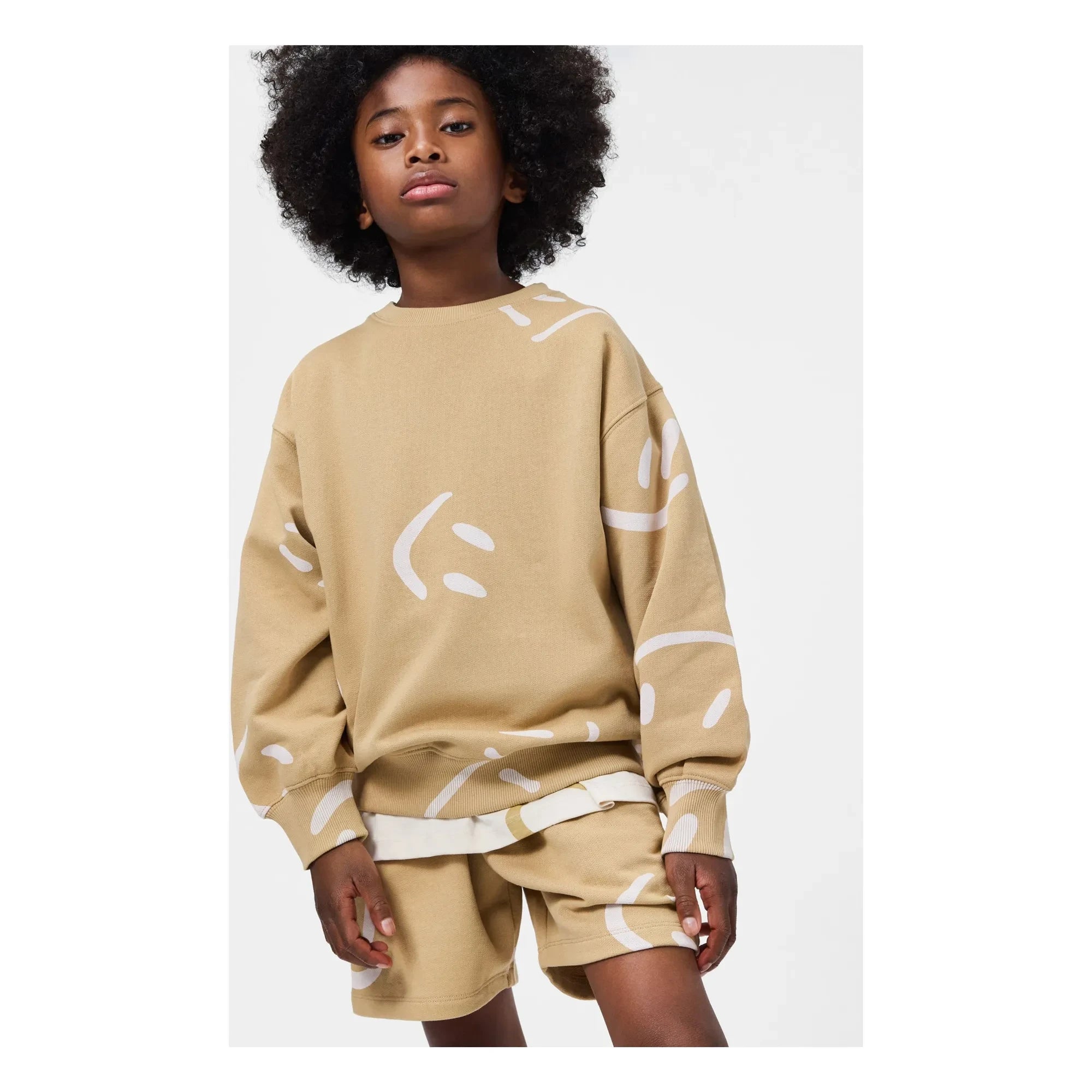 Molo - Amil Smiles Shorts aus Bio-Baumwolle | Beige