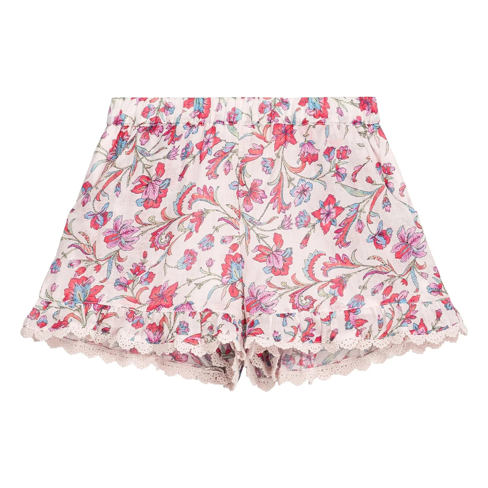 Louise Misha - Vallaloid Blumenmuster Kurze Shorts | Creme