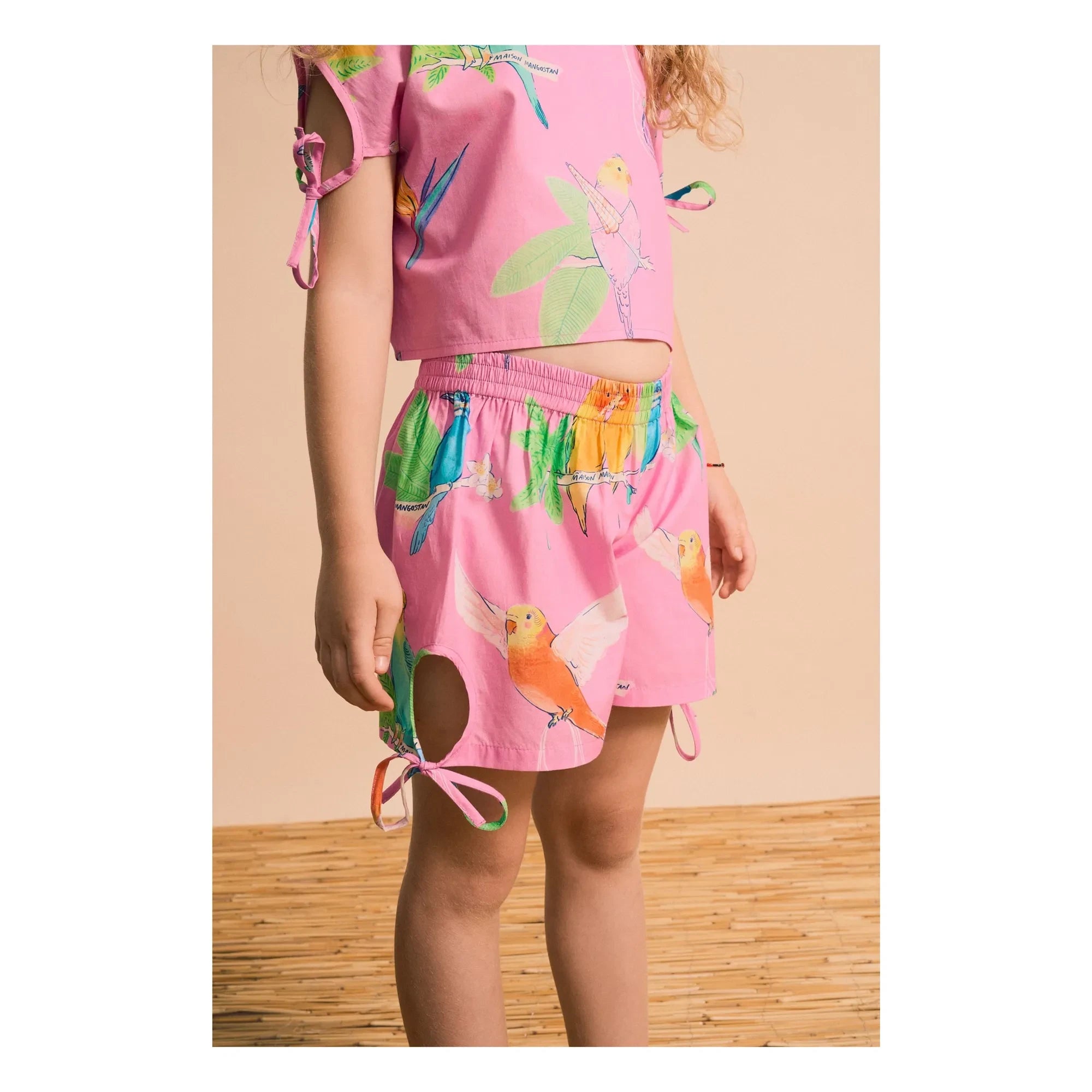 Maison Mangostan - Kurz Oiseaux | Rosa