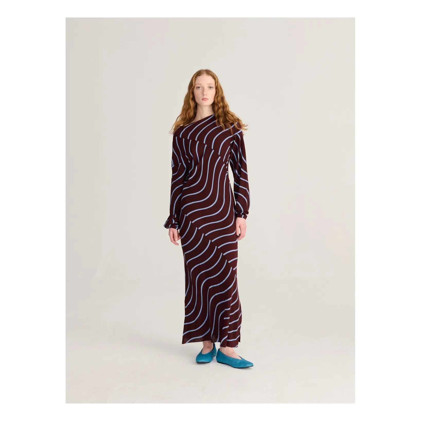 Bobo Choses - Psychedelic Striped Dress | Burgundy