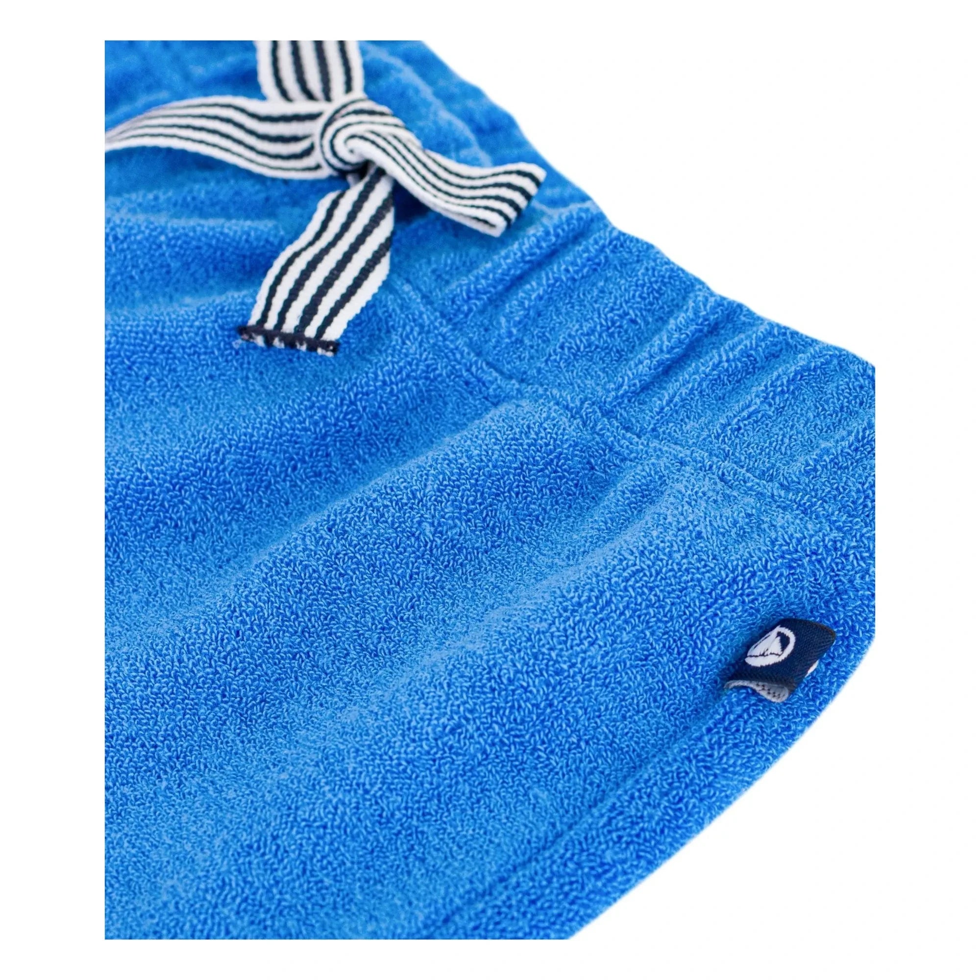 Petit Bateau – Unifarbene Frottee-Shorts | Königsblau