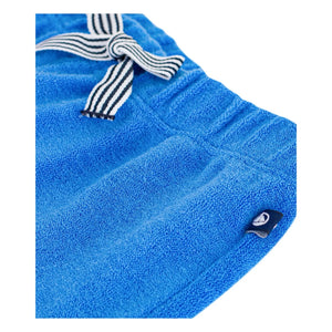 Petit Bateau – Unifarbene Frottee-Shorts | Königsblau
