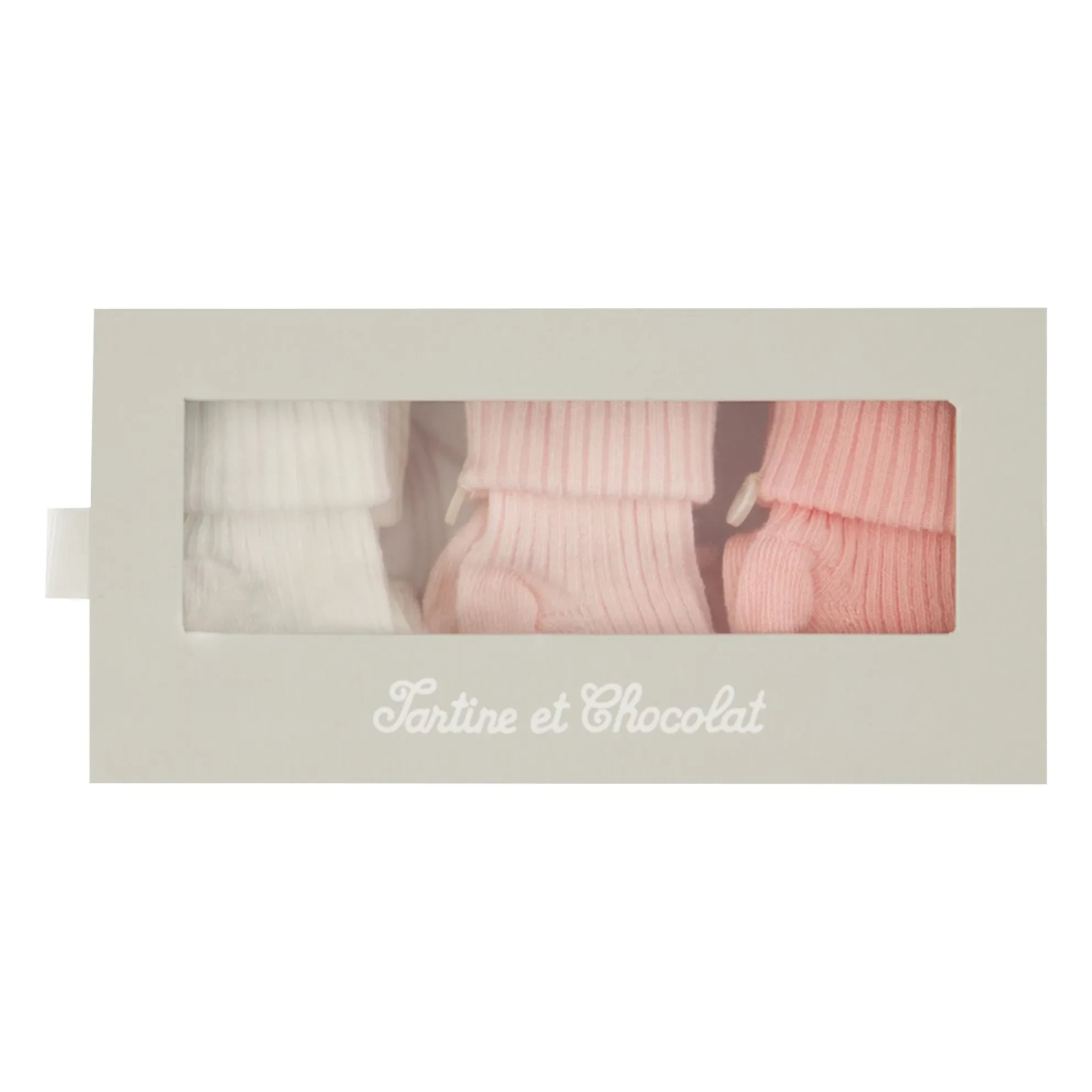 Tartine et Chocolat - 3 Çift Çorap Seti | Pembe