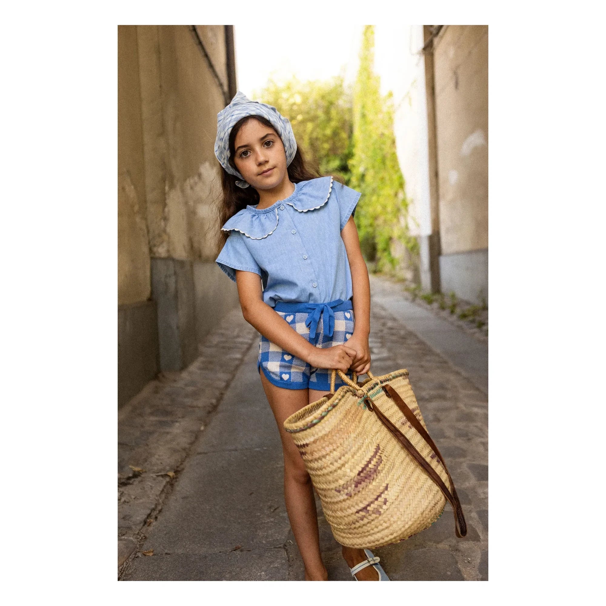 Louis Louise - Blouse Feston May Chambray | Açık Mavi