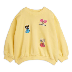 Mini Rodini - Hayvanlı Organic Cotton Sweat Patch | Sarı