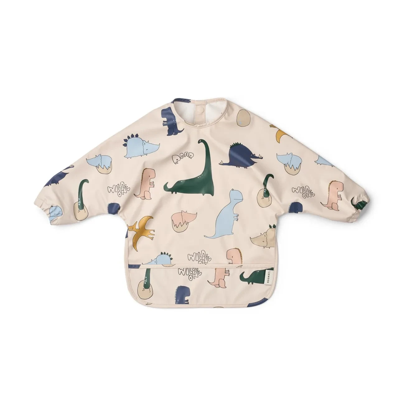 Liewood - Merle Long-Sleeved Feeding Bib | Dino roar/Sandy