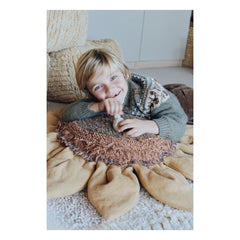 Lorena Canals - Sonnenblumen Pouf | Gelb