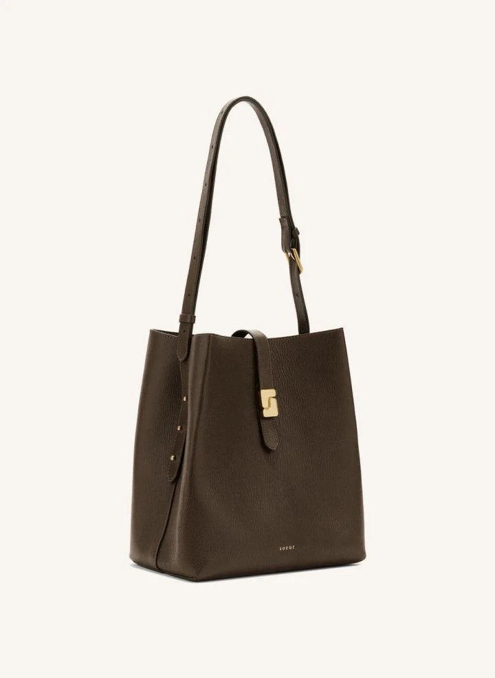 Soeur - Bello Leather Bag | Dark Khaki