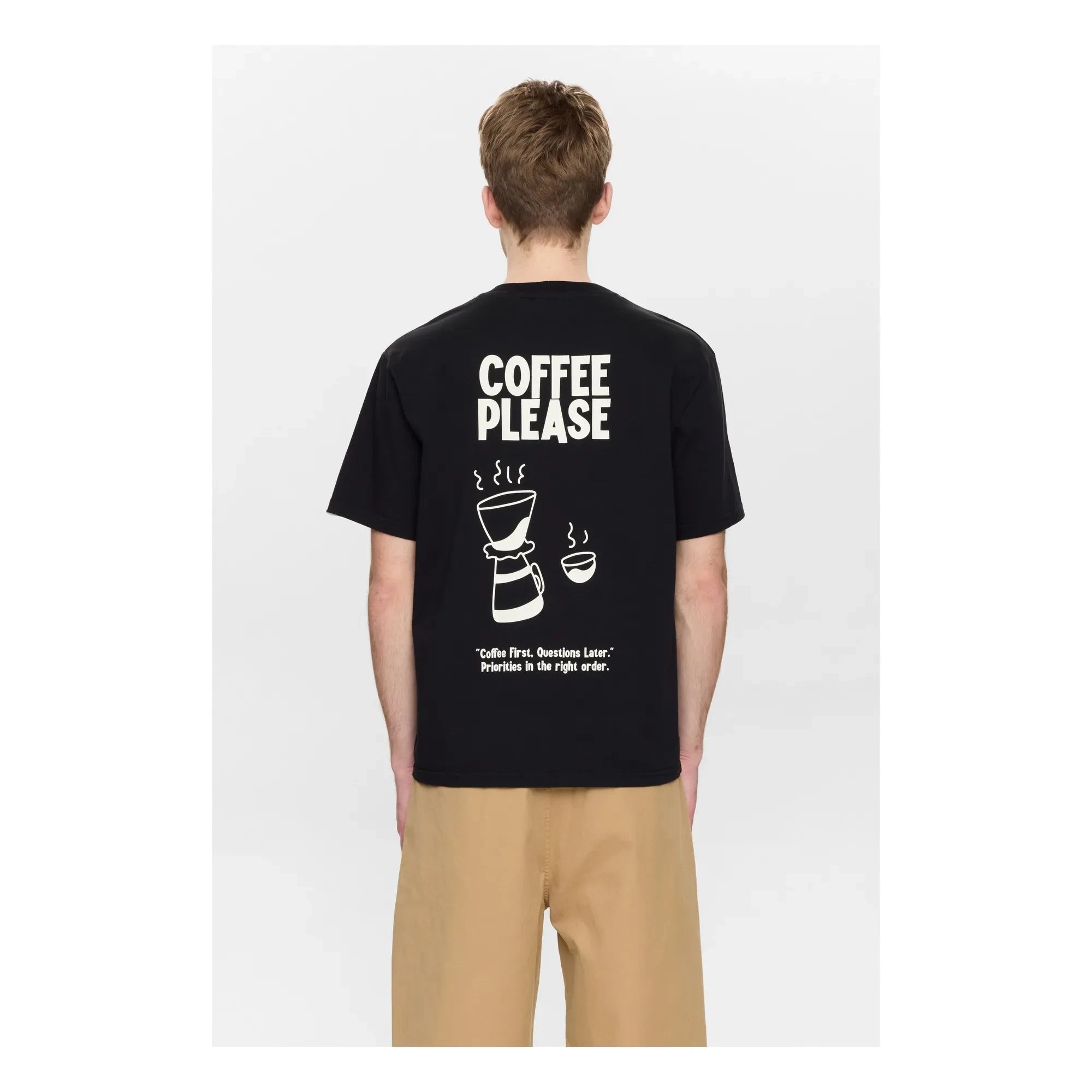 Anerkjendt - Akvillads Coffee Please Tişört | Siyah