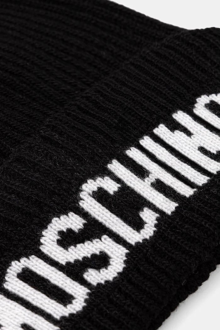 Moschino yün kumaştan kadın şapkası