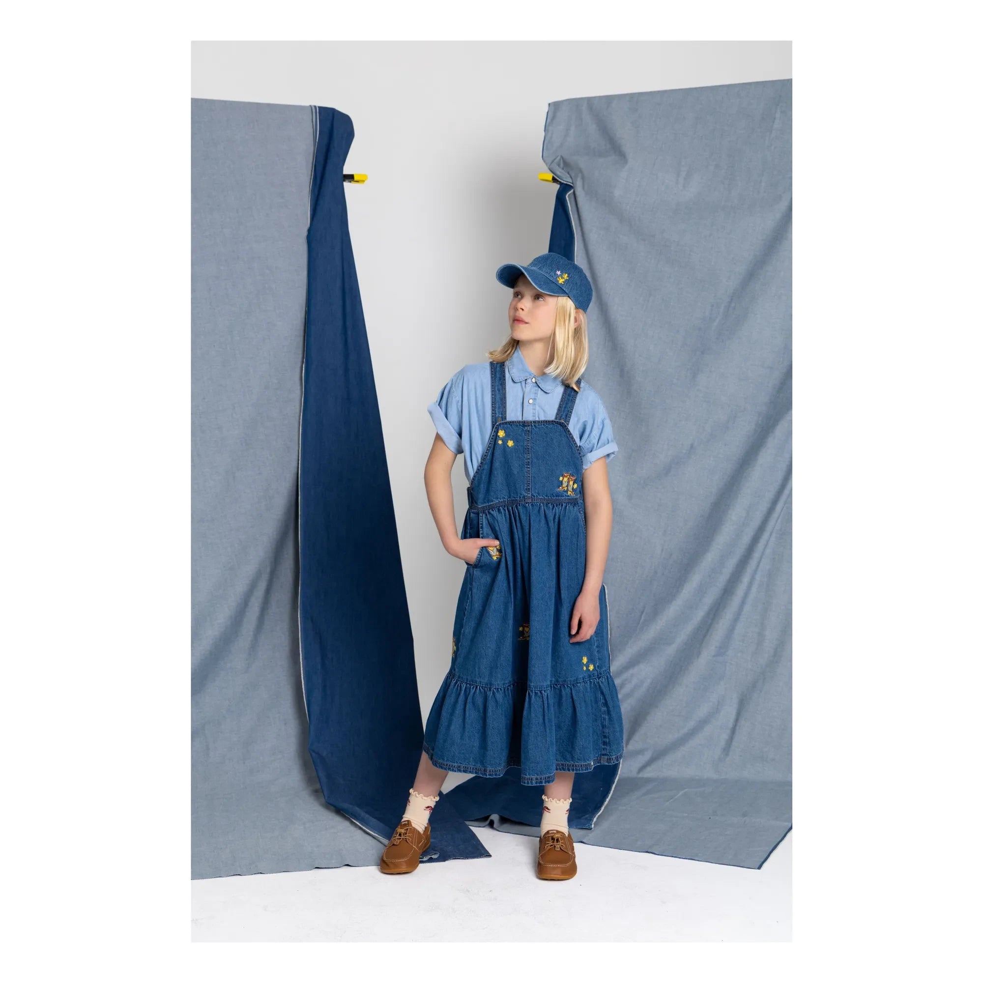 Hundred Pieces - Giant Apron Dress Boots | Blue