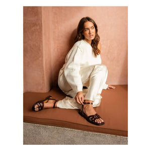 Bobbies - Hanaé Leather sandals | Coffee