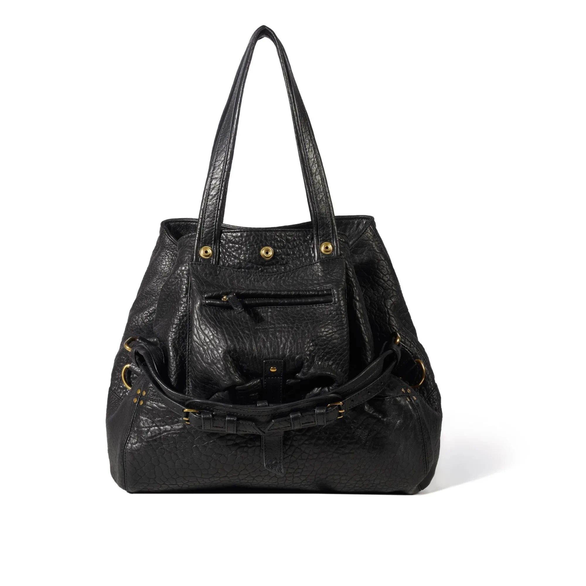 Jérôme Dreyfuss - Billy Handtasche aus Lammleder - M | Schwarz