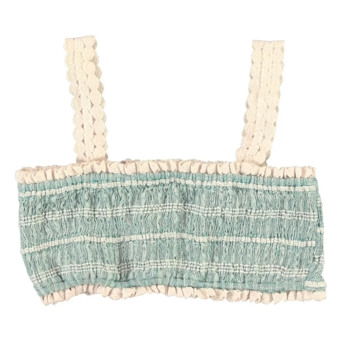 Bebe Organic - Mia Gathered Top | Blue Green