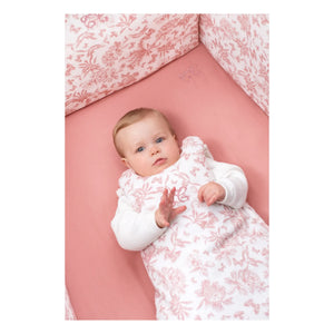 Tartine et Chocolat - Toile de Jouy Baby Sleep Suit | Peach