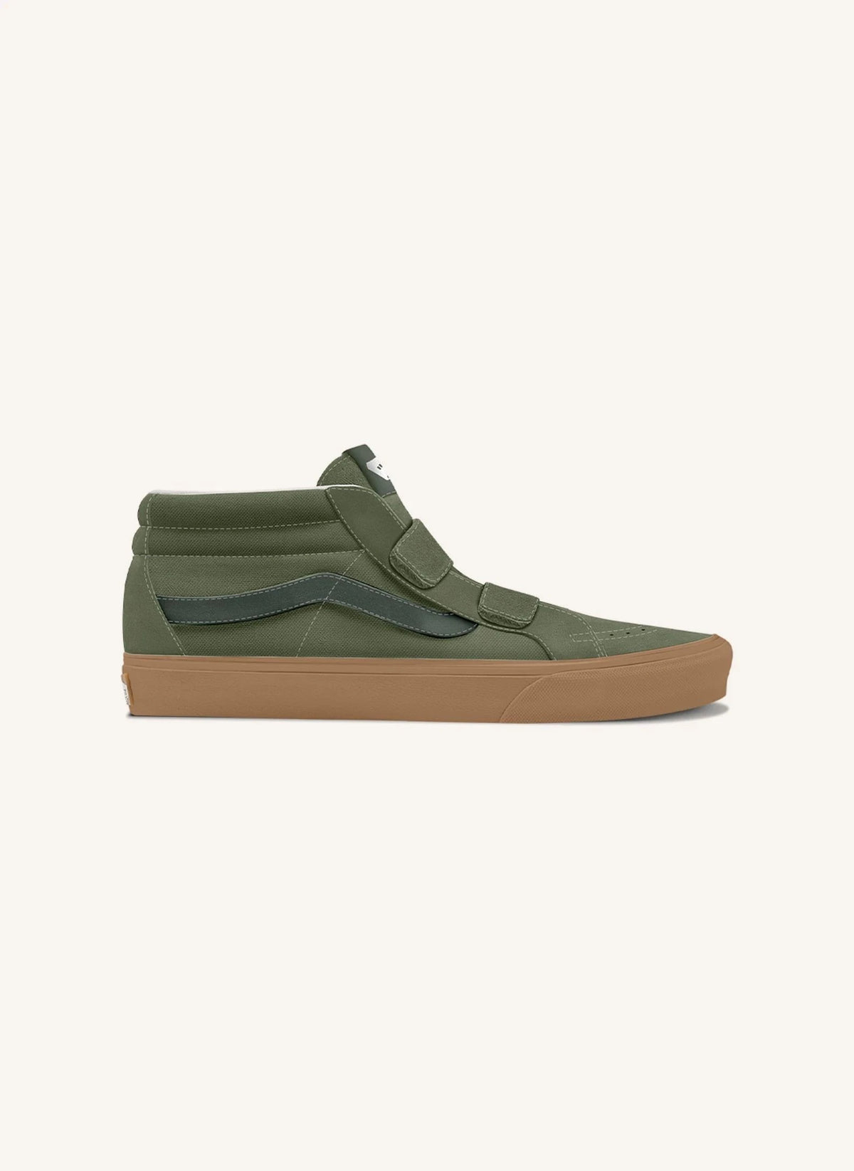 Vans - SK8-Mid Reissue V Gum Sneakers | Khaki
