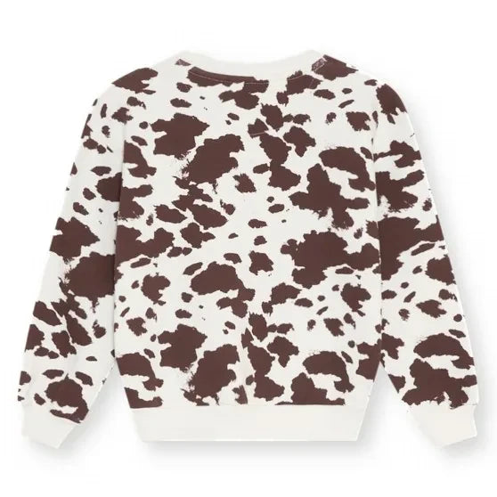 the new society - TNS İnek Logolu Sweatshirt | Kahverengi