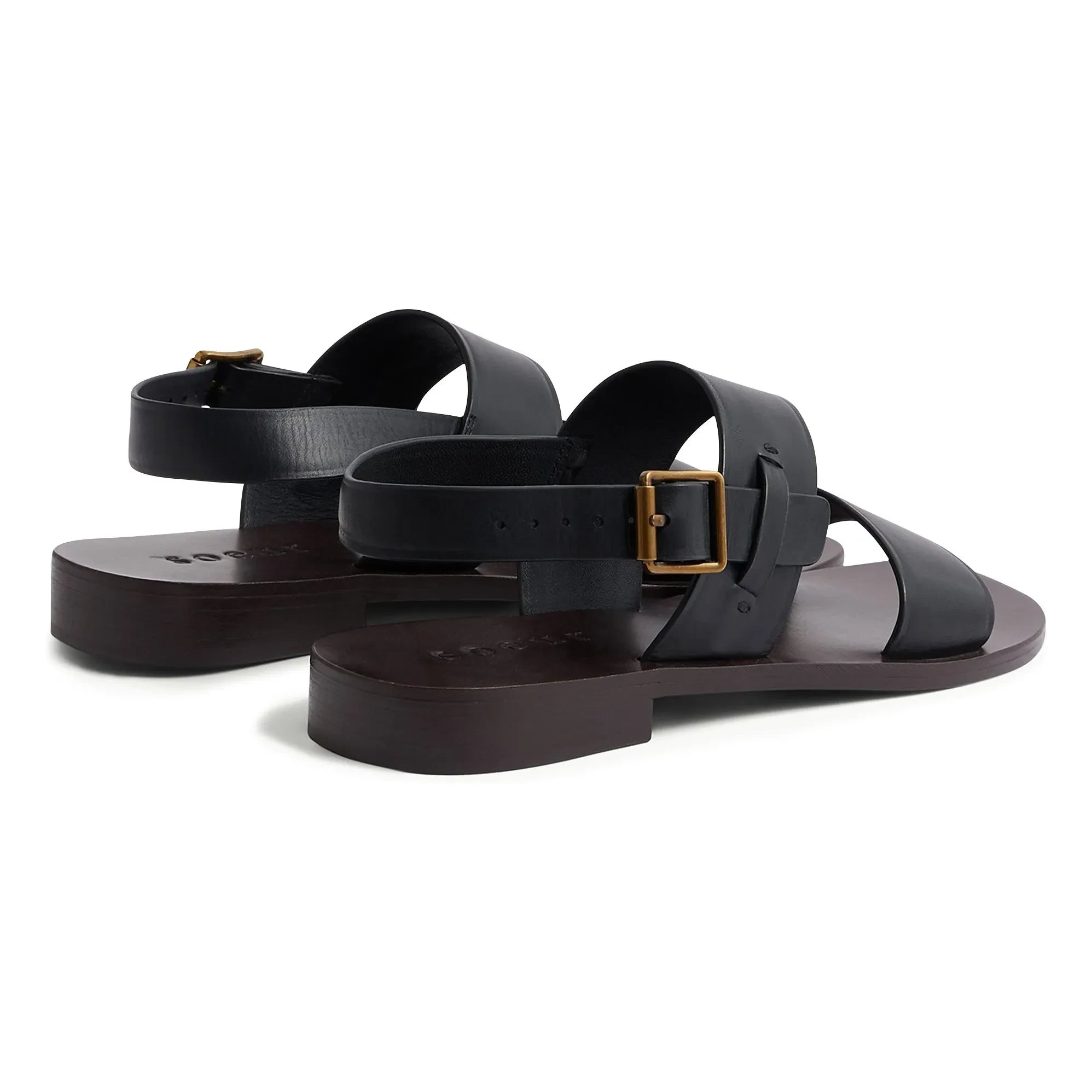 Soeur – Douglas Ledersandalen | Schwarz