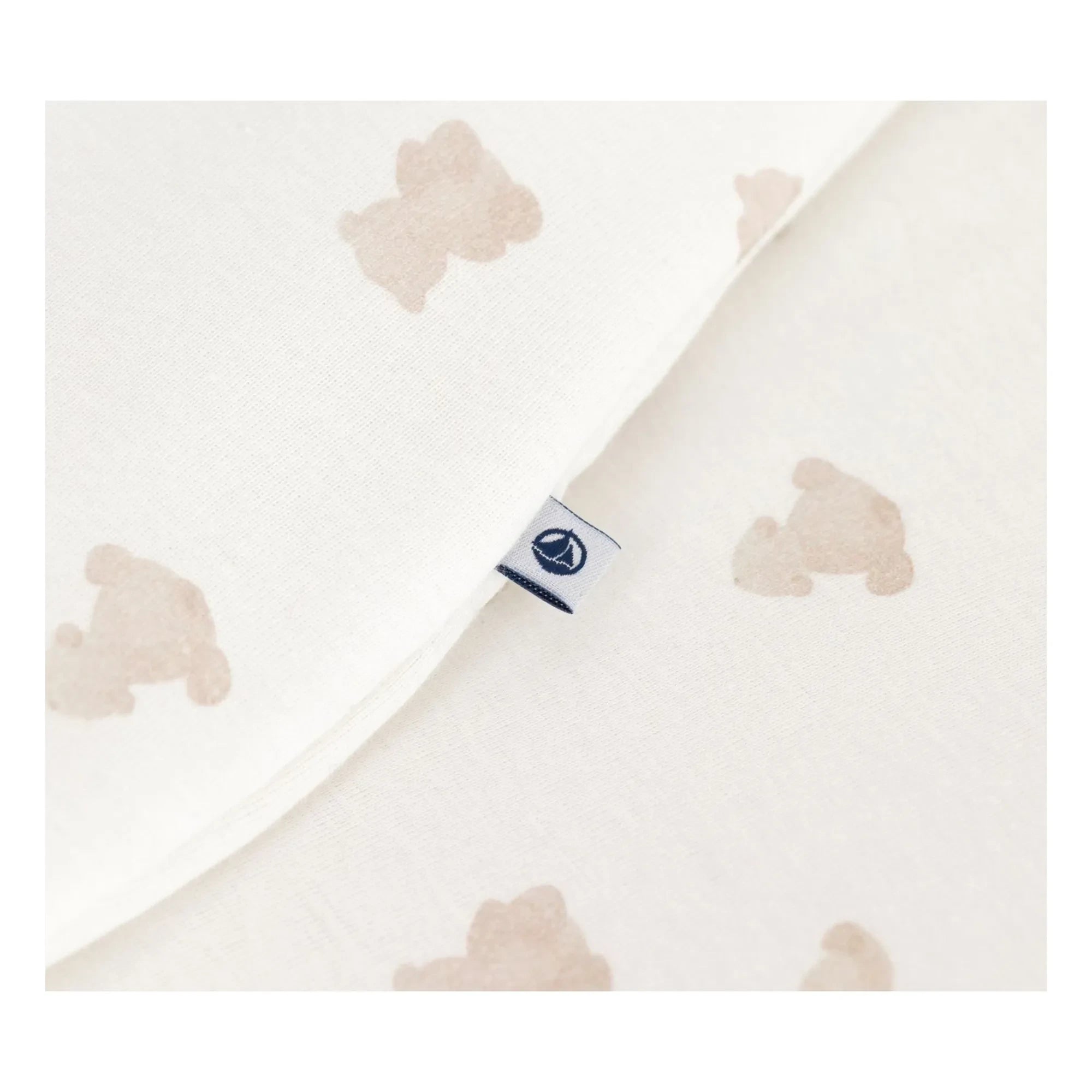 Petit Bateau – Schlafanzug mit Bärenmotiv aus Bio-Baumwolle | Weiß