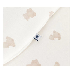 Petit Bateau – Schlafanzug mit Bärenmotiv aus Bio-Baumwolle | Weiß
