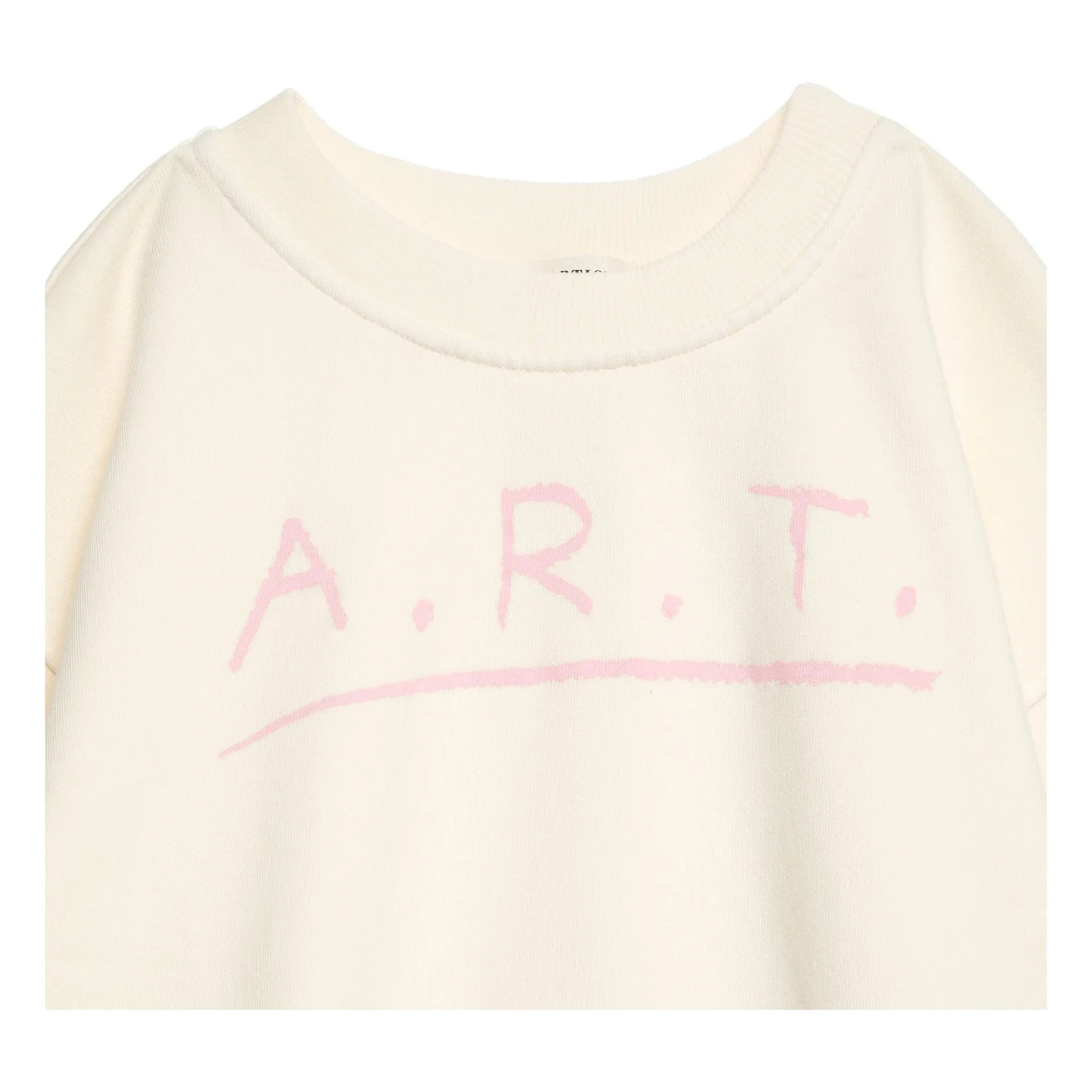 True Artist - Short Sleeve Sweatshirt N°13 Organic Cotton | Cream