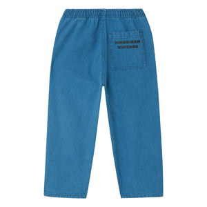 American Vintage - Comow Drawstring Work Trousers | Blue