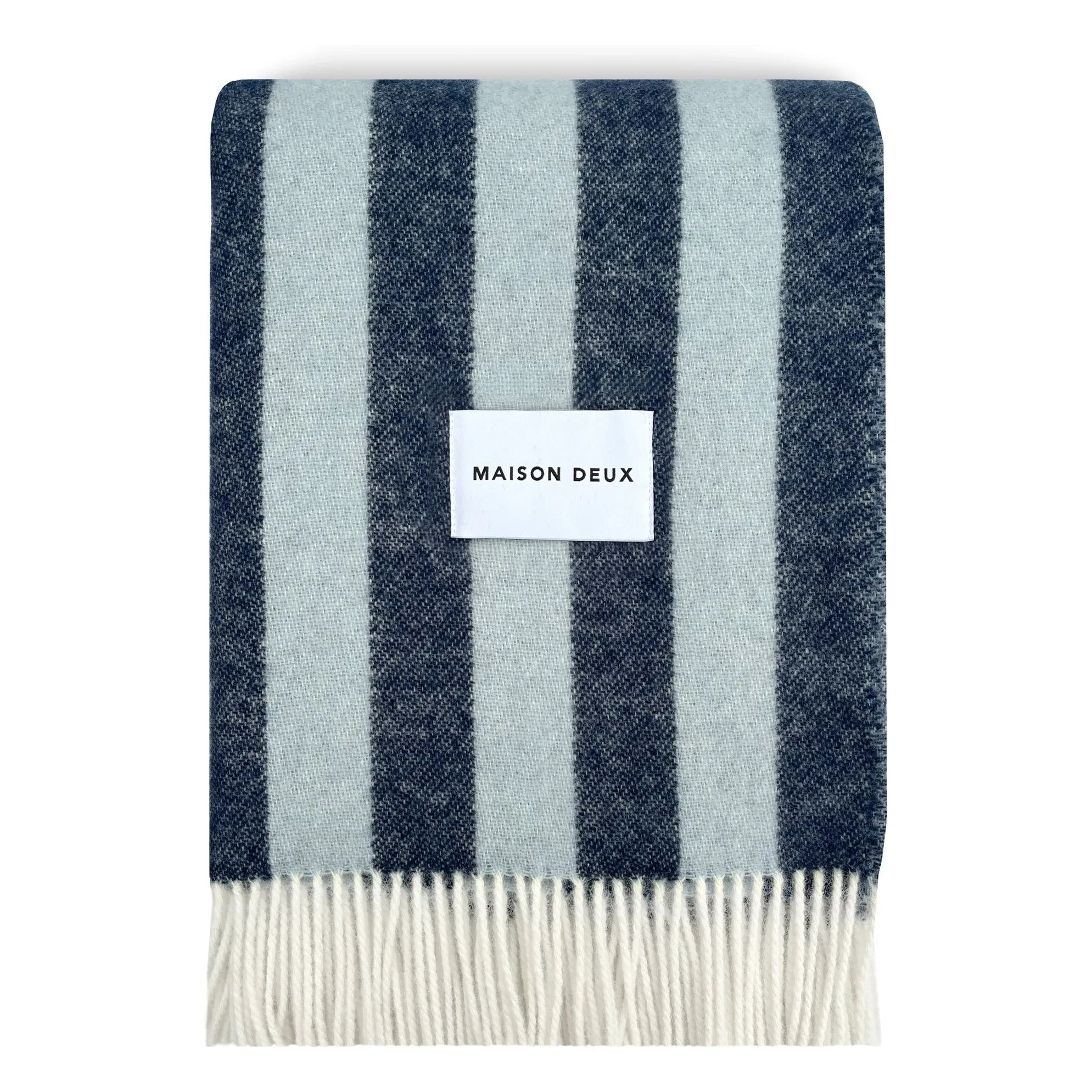Maison Deux - Candy Wrap yün battaniye | Lacivert