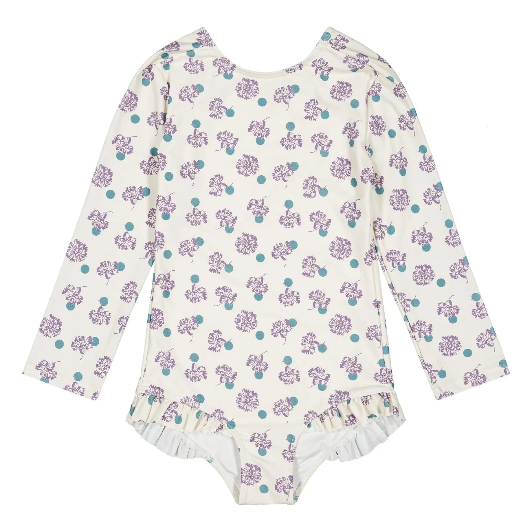 Soor Ploom - Mayes Floral Badeanzug Recycelte Fasern | Weiß