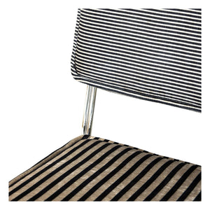 HKliving - Endless çizgili sandalyeler - 2’li set | Gri