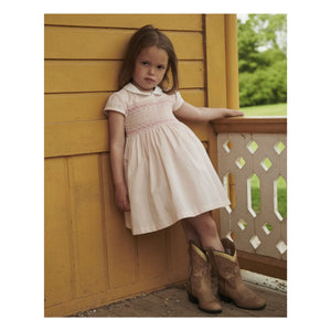 Copenhagen Colors - Kleid mit gerafftem Kragen Bio-Baumwolle | Litschi-Pink