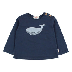 Búho - Whale T-Shirt Organik pamuk | Lacivert