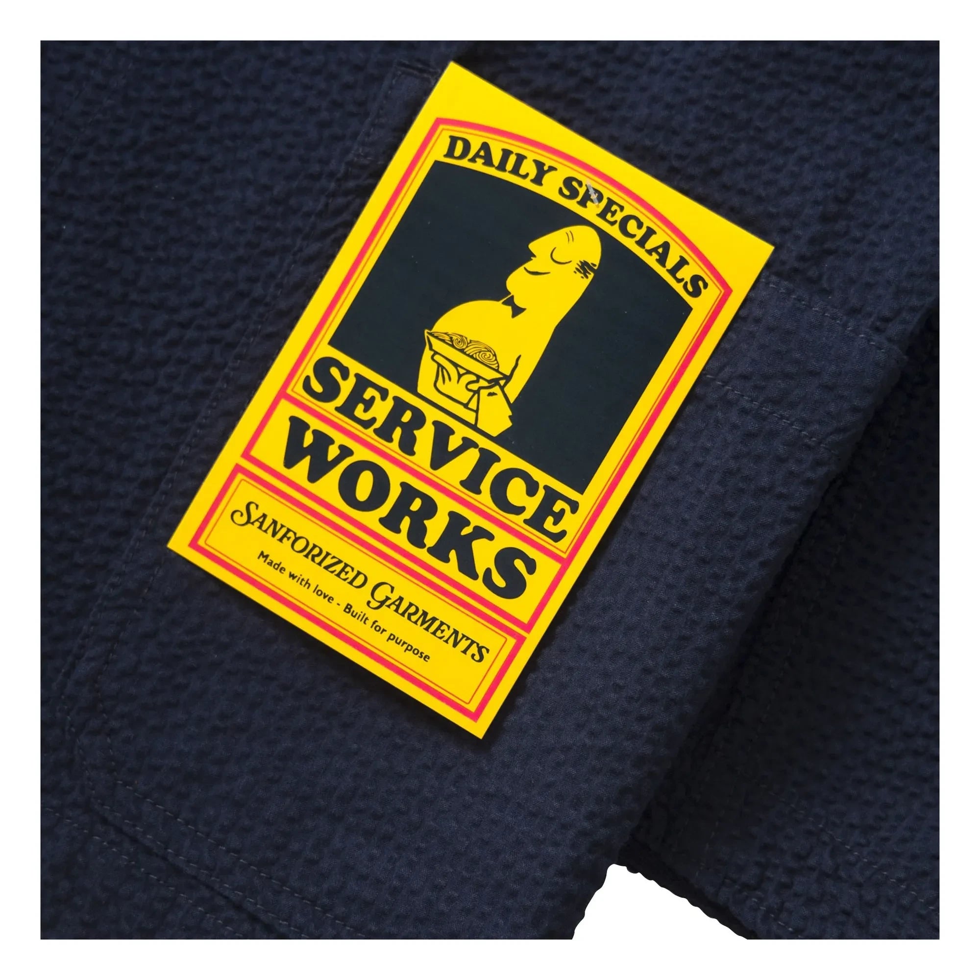 Service Works - Seersucker Server ceket | Koyu Mavi