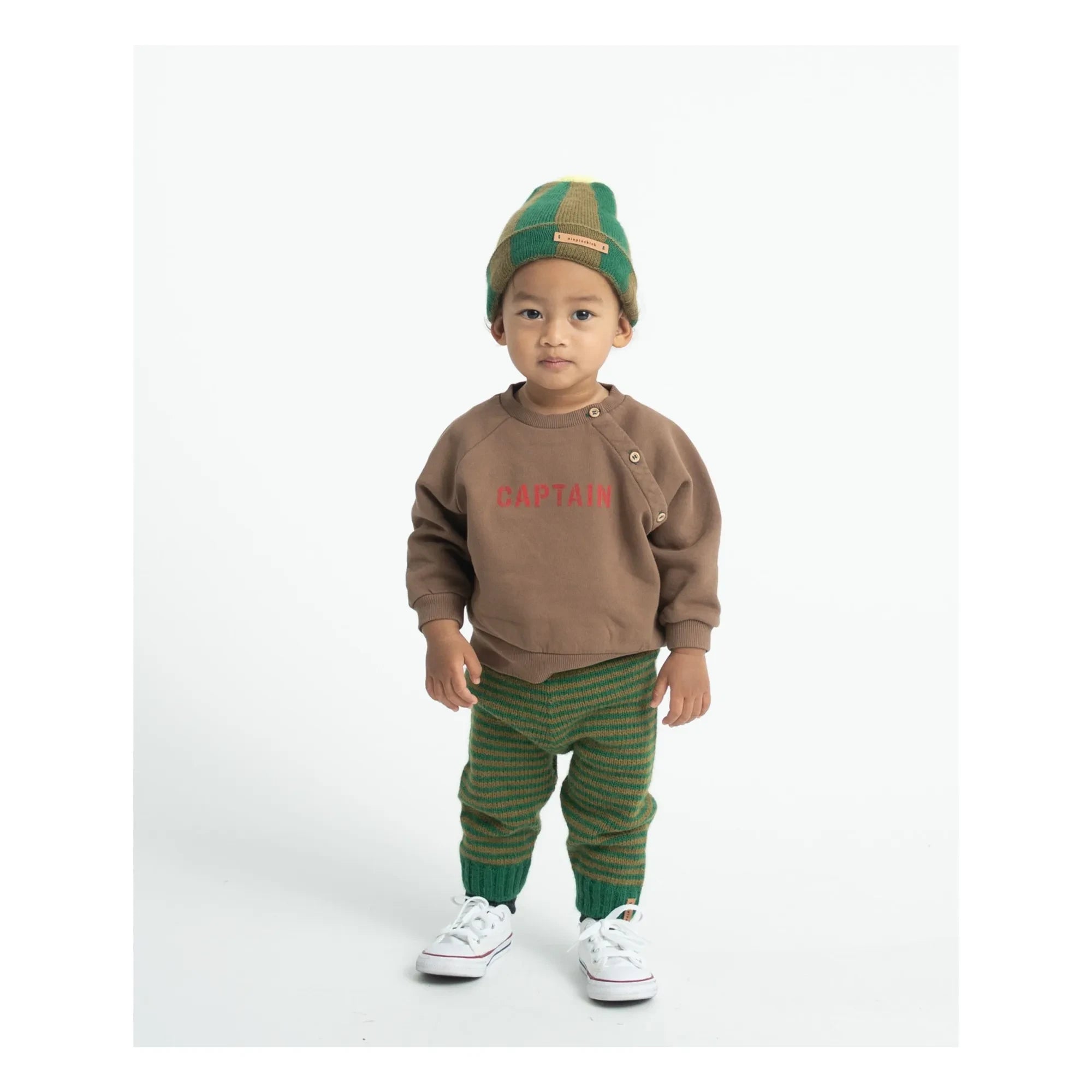Piupiuchick - Sweat Captain Organik pamuk | Kahverengi