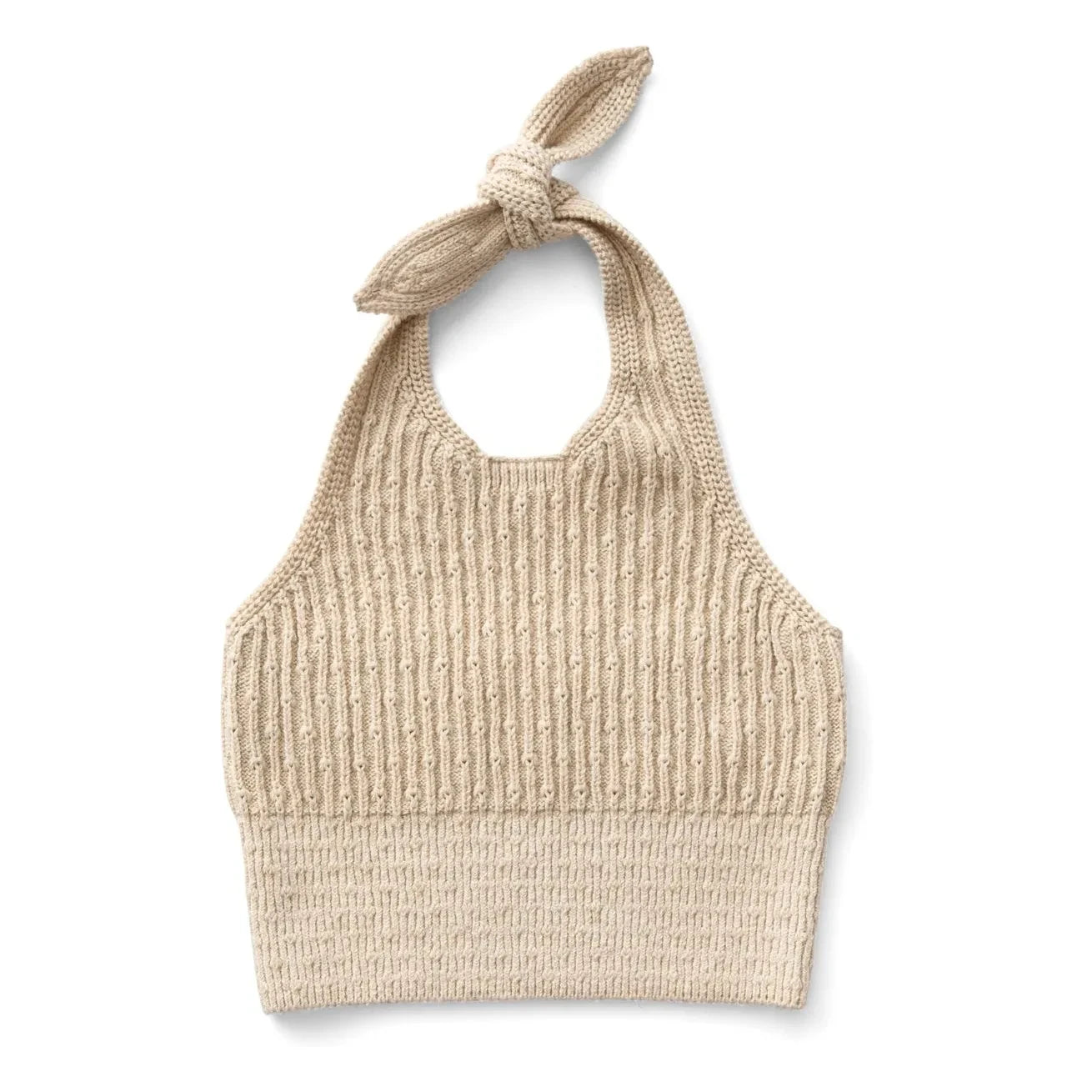 Soor Ploom - Ava Oberteil aus Bio-Baumwollripp | Beige