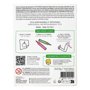 Nailmatic Kids - New York x JO LITTLE Tattoopen ve Yeniden Kullanılabilir Şablon Duo Seti