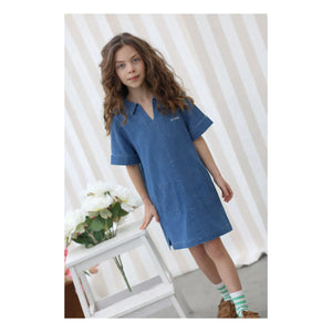 Lililotte - Romane Dress Tencel Organic Cotton | Denim blue