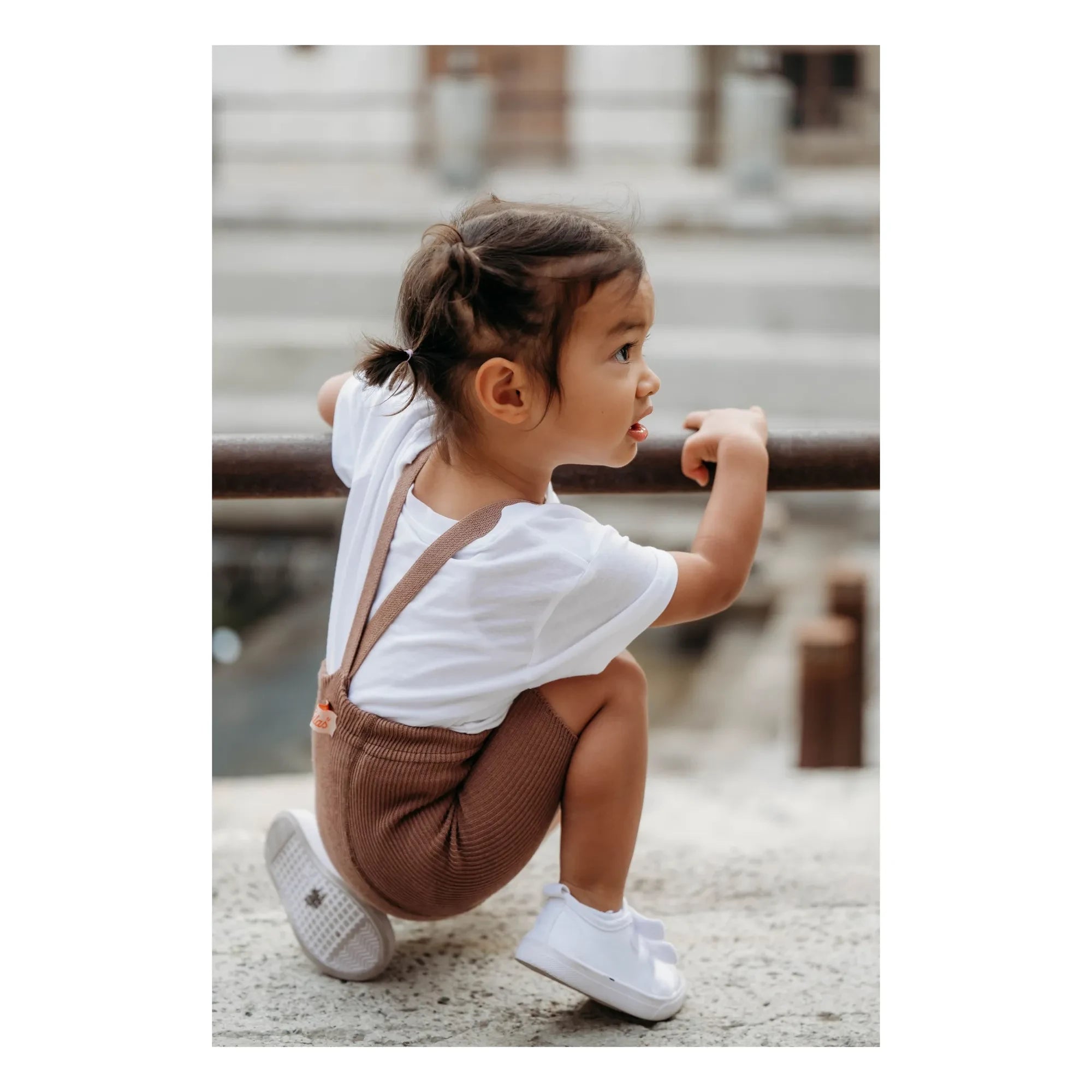 Silly Silas - Kurze Leggings aus Bio-Baumwolle | Braun