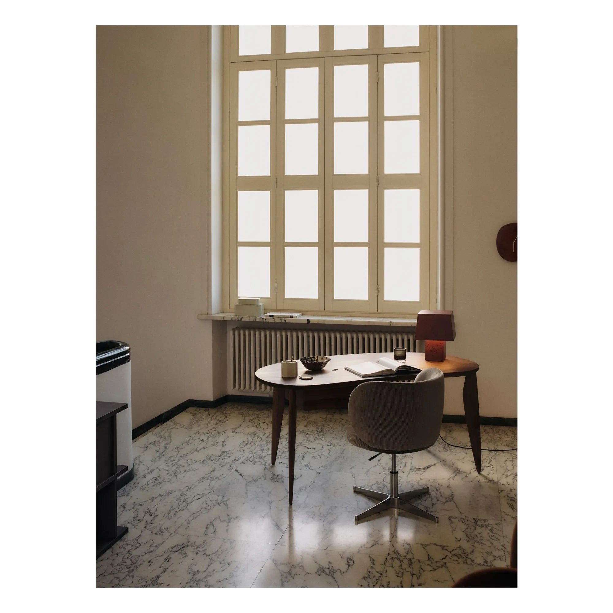 Ferm Living - Rico kadife ofis sandalyesi | Gri
