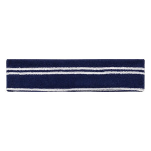 We Are Kids - Bjorn Striped Headband Organic Cotton Towel Fabric | Navy Blue