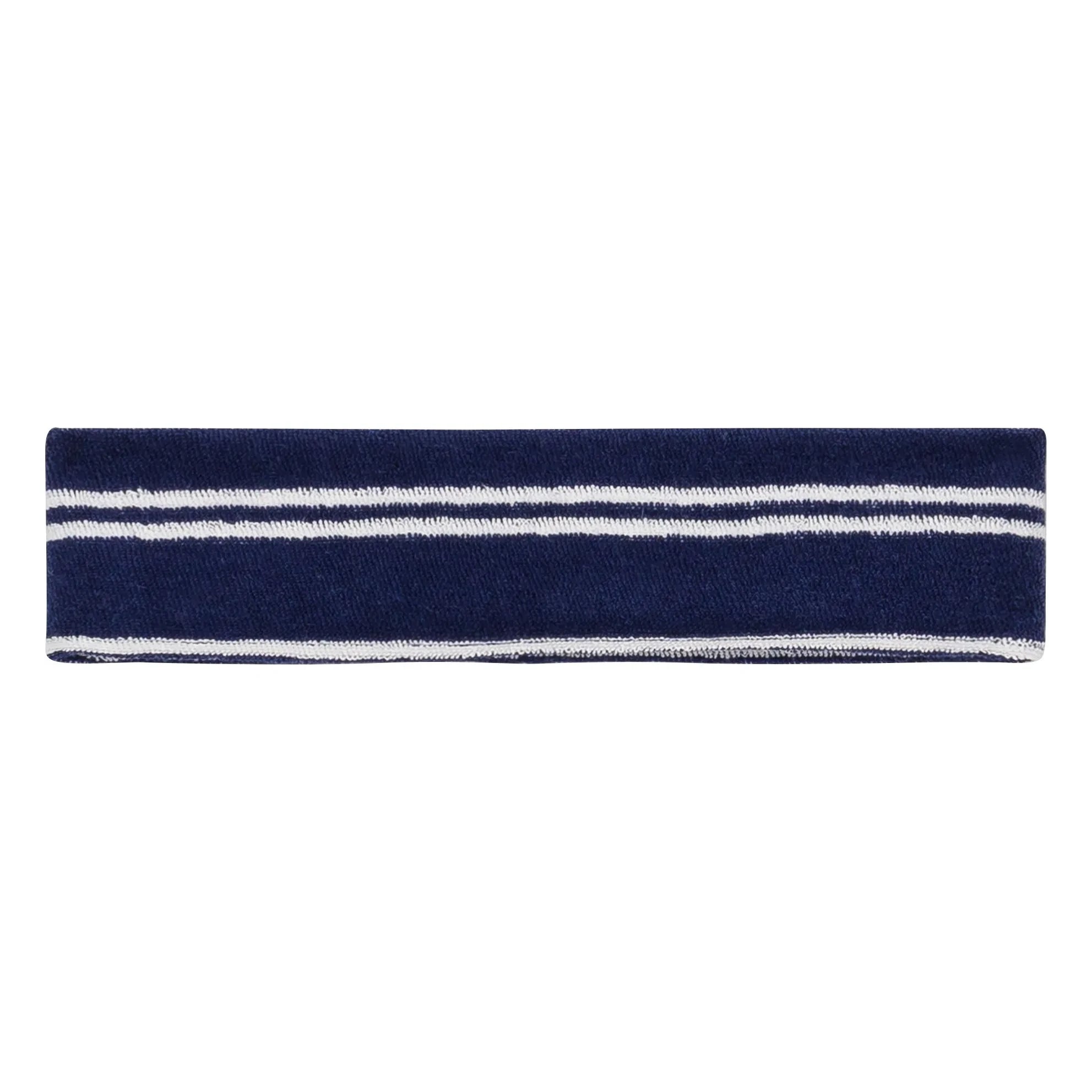 We Are Kids - Bjorn Striped Headband Organic Cotton Towel Fabric | Navy Blue